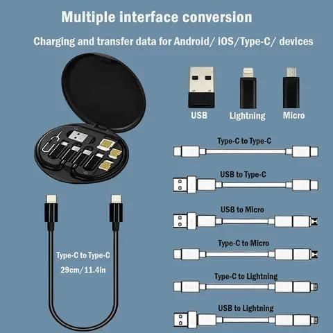 Fast Charging Travel Cable Set ⚡