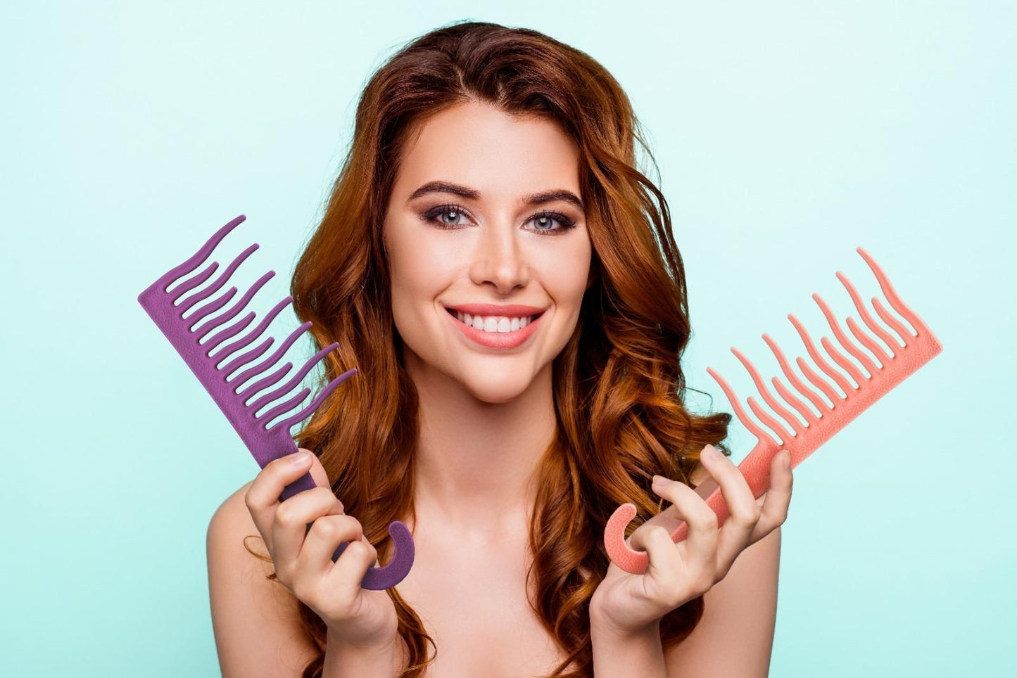 Shower Detangling Comb Wide Tooth (Pack of 2) 💆♀️