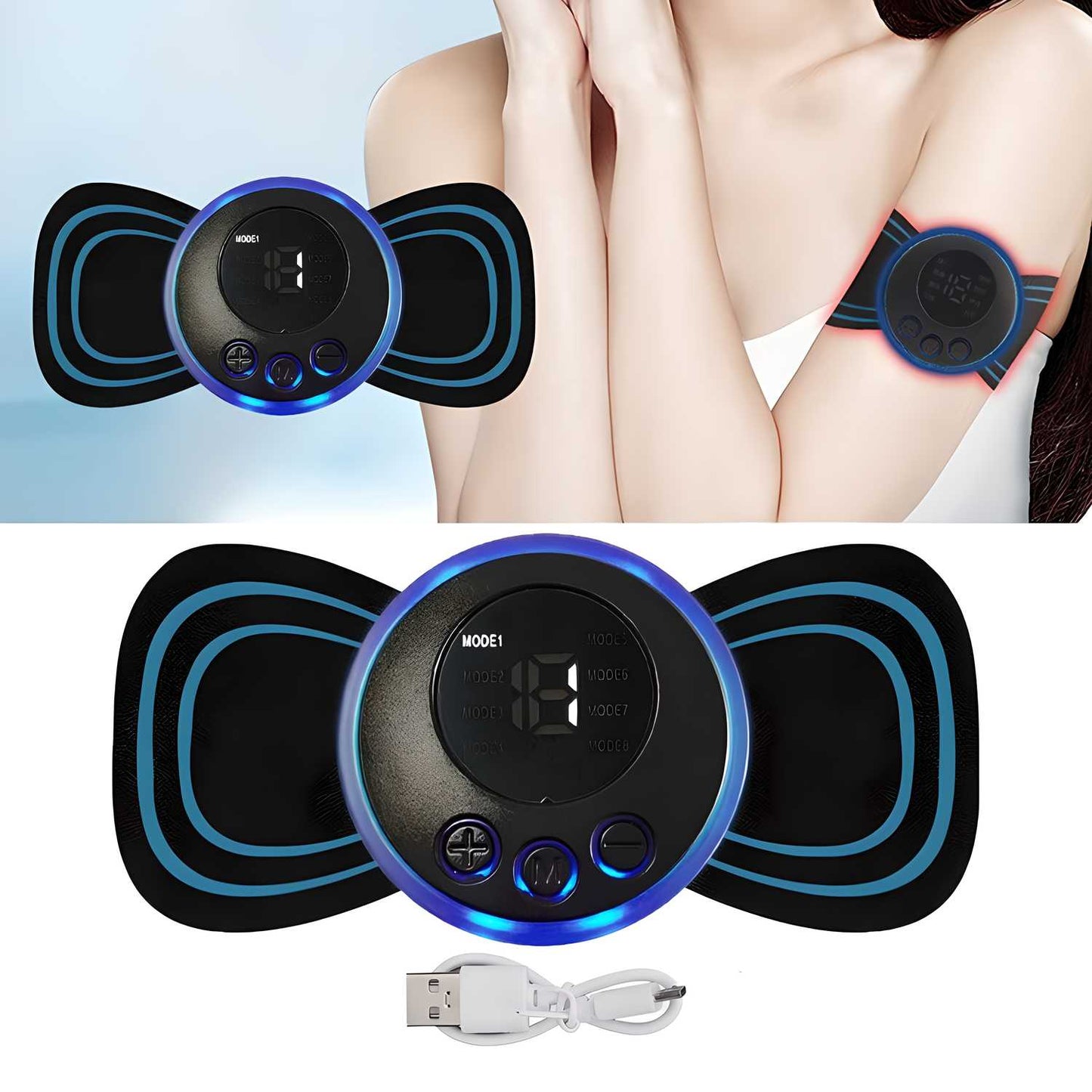 Mini Massager with 8 Modes & 19 Strength Levels 💆🏻♂️✨