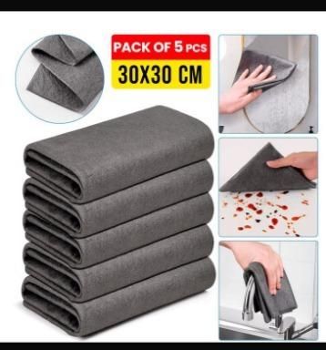 Thickened Magic Cleaning Cloth – 5 pcs 🧽✨