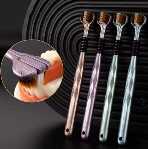 3-Sided Toothbrush Pack of 4 🪥✨