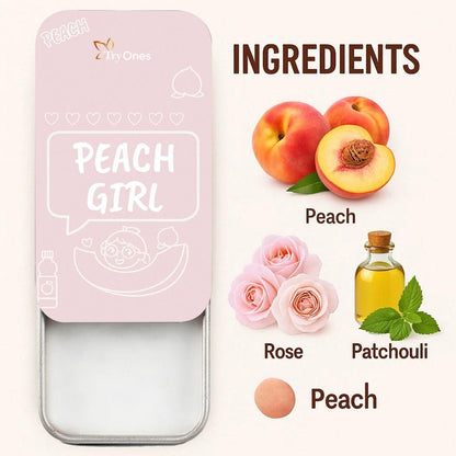 TryOnes PEACH GIRL Solid Perfume for Women 12 gm (Pack of 2) 🌸