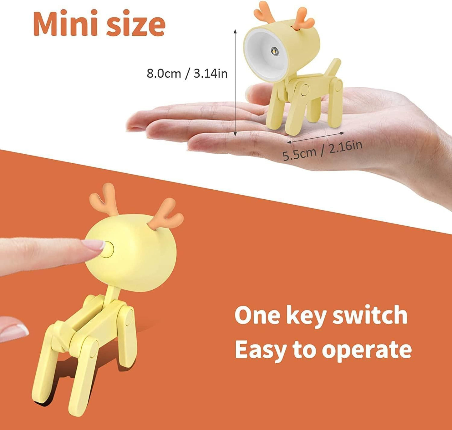 Mini LED Deer Desk Lamp 🦌