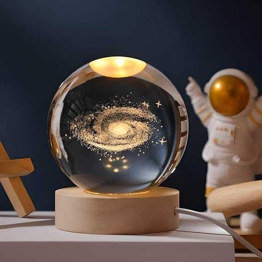 Galaxy Glow Crystal Lamp – 3D Color Changing Night Light 🌌