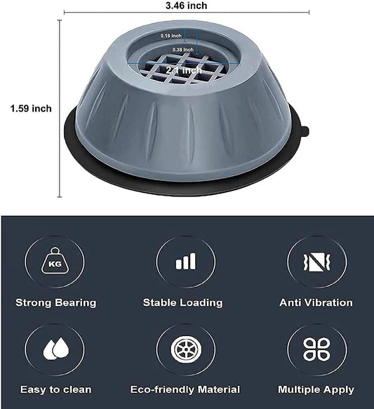 Anti Vibration Pads for Washing Machine (4 Pcs) 🎗️