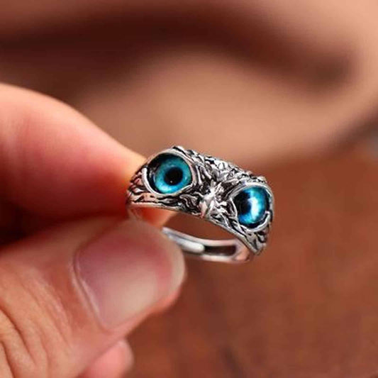 Attractive Silver Plated Owl Ring 🦉💍