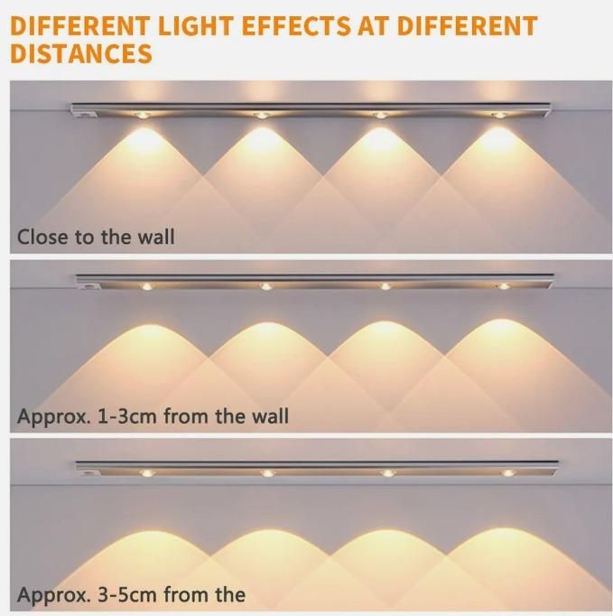 LED PIR Motion Sensor Rechargable Cabinet Light ✨🔋
