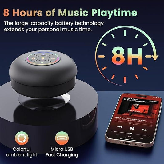 Large Suction Cup Waterproof Bluetooth Speaker 🎶