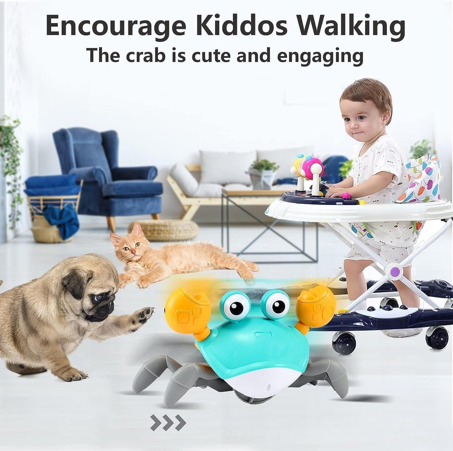 Crawling Crab Baby Toy 🦀