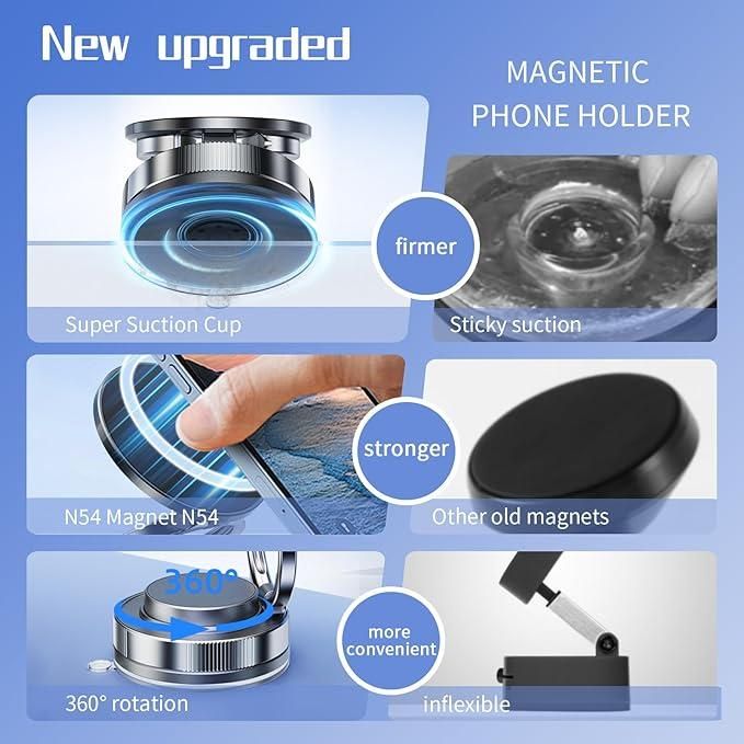 Vacuum Absorption Magnetic Bracket 📱🧲