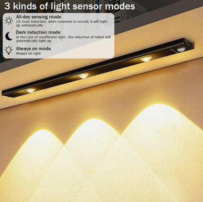 LED PIR Motion Sensor Rechargable Cabinet Light ✨🔋