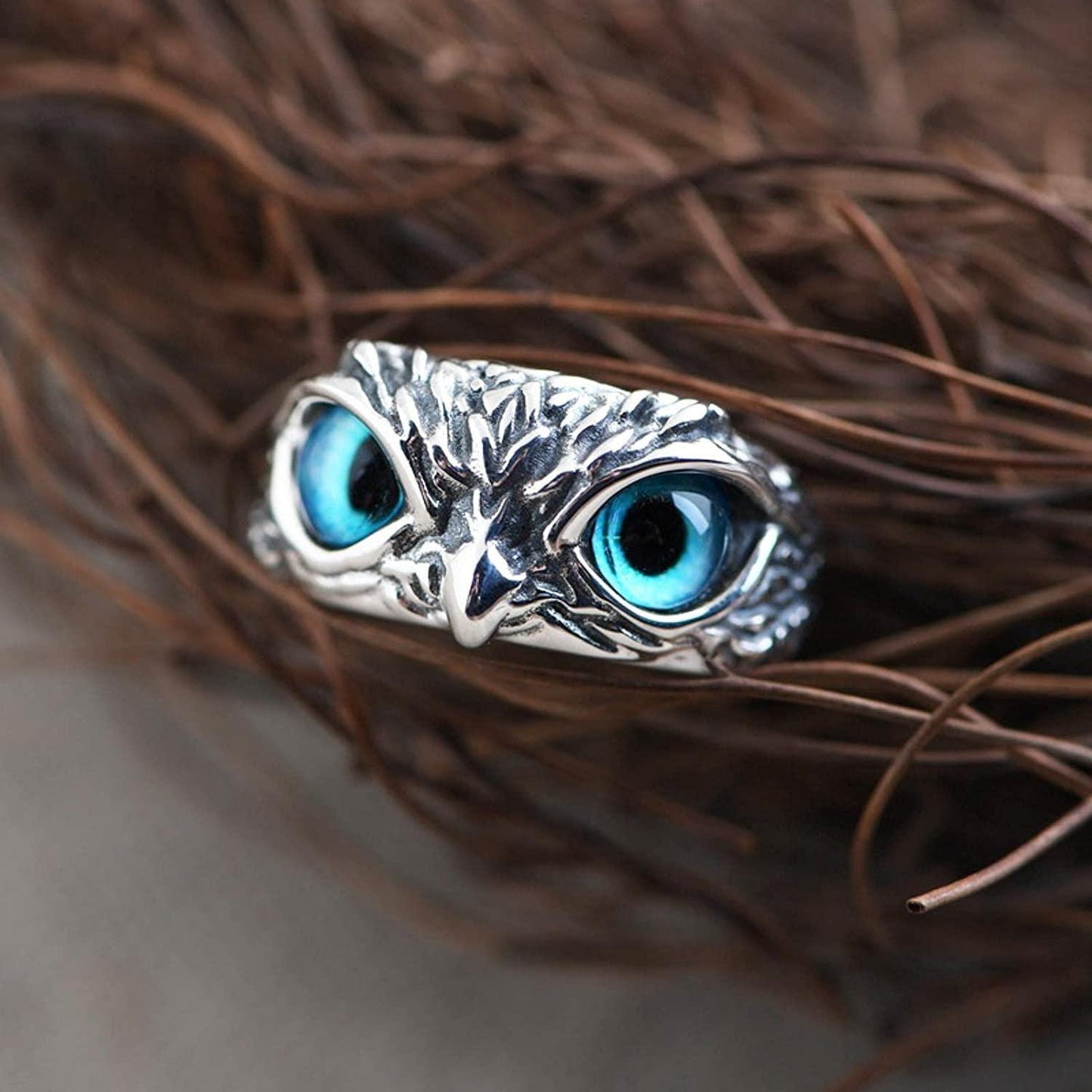 Attractive Silver Plated Owl Ring 🦉💍