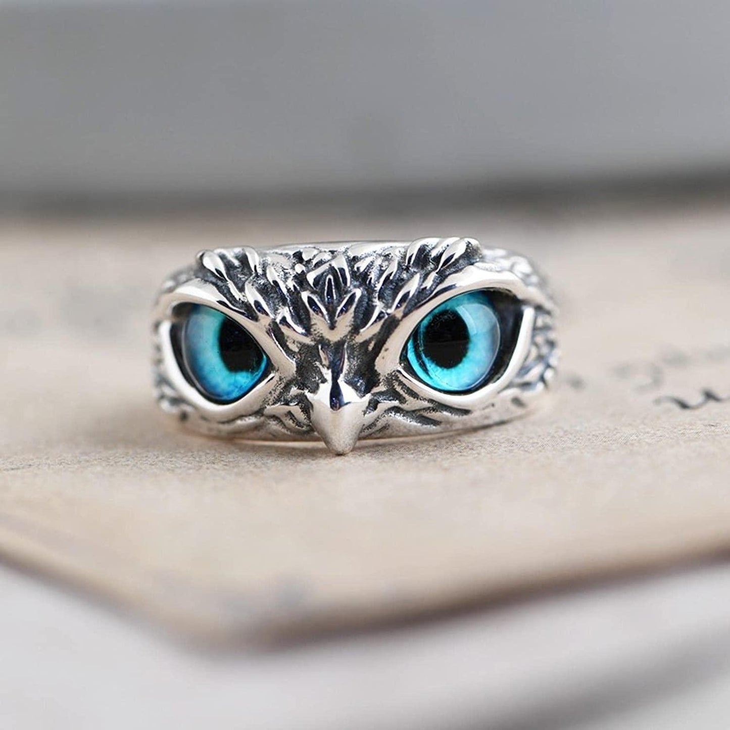 Attractive Silver Plated Owl Ring 🦉💍
