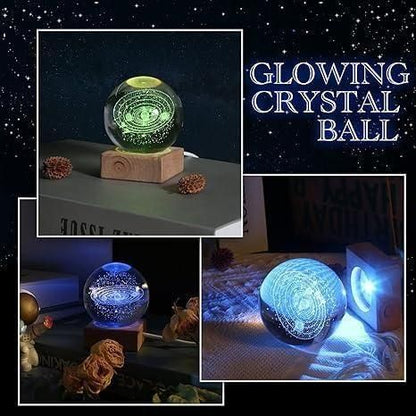 Galaxy Glow Crystal Lamp – 3D Color Changing Night Light 🌌