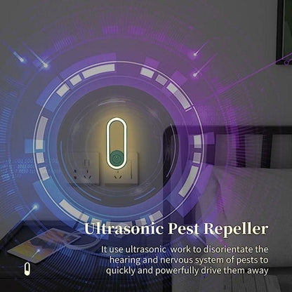 Mosquito Killer Bug Zapper Lamp with Plug-in Ultrasonic Pest Control 🦟